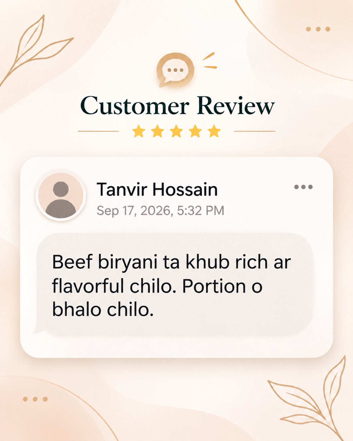 Tanvir Hossain Review